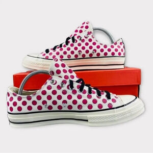 Converse ctas 70 OX Smiley Faces Sneaker Mens 10 Unisex Womens 12 Pink Black NEW